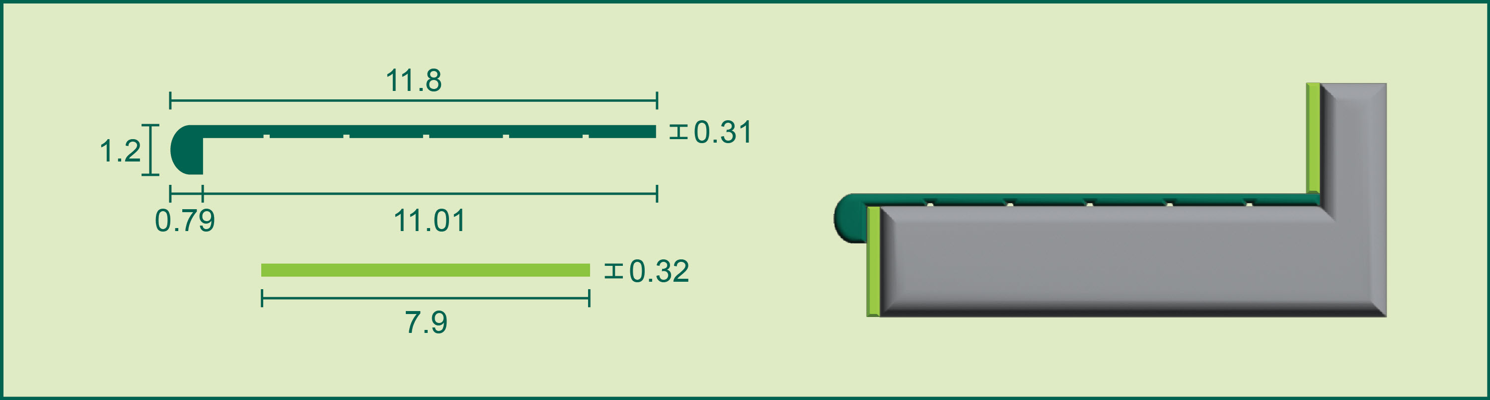 WPC Round Stair Tread with Riser